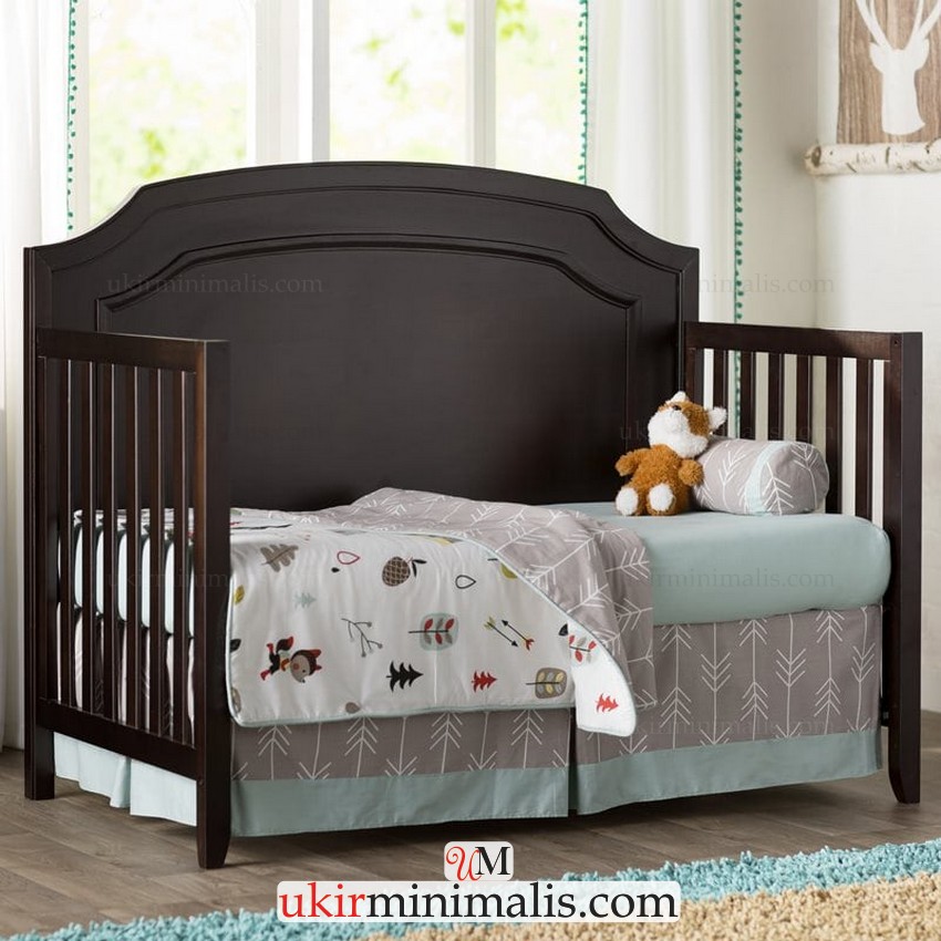Tempat Tidur Bayi Ukir Minimalis Nuansa Elegan